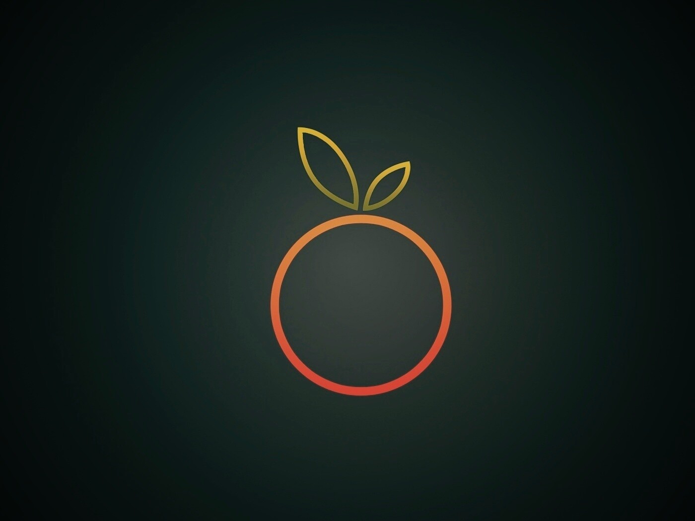 Стилизованная апельсинка обои