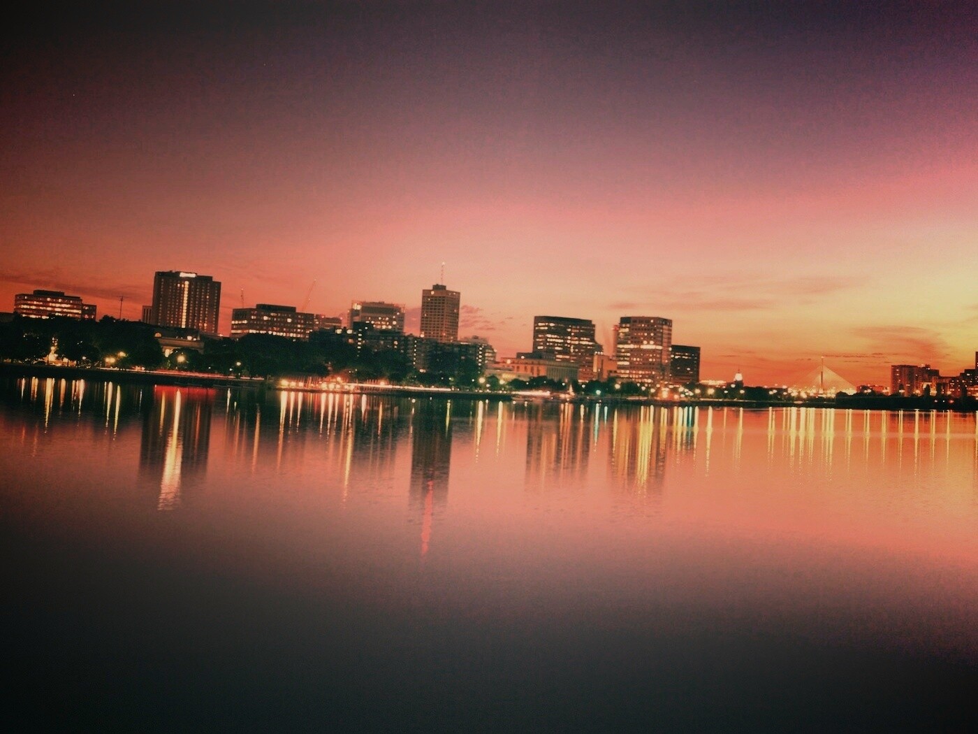 Панорама Бостона обои