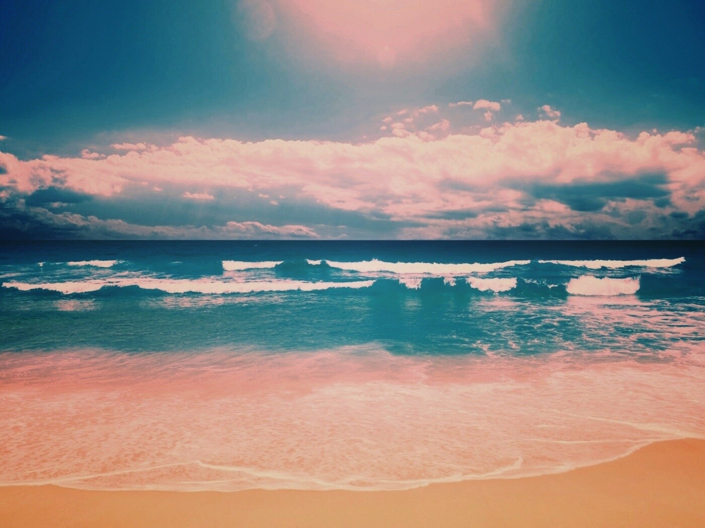 Потрясающий вид на морской пляж обои