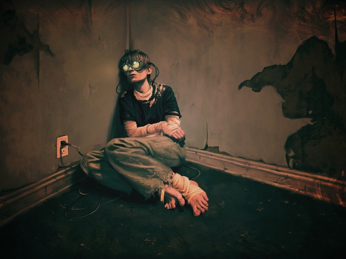 Потерянный в виртуальном мире обои