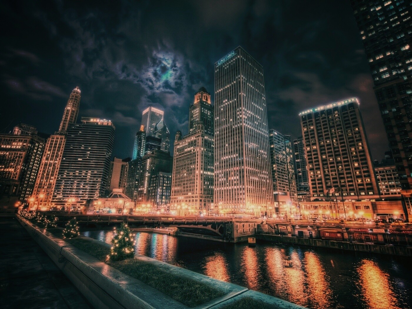 Потрясающий городской вид обои