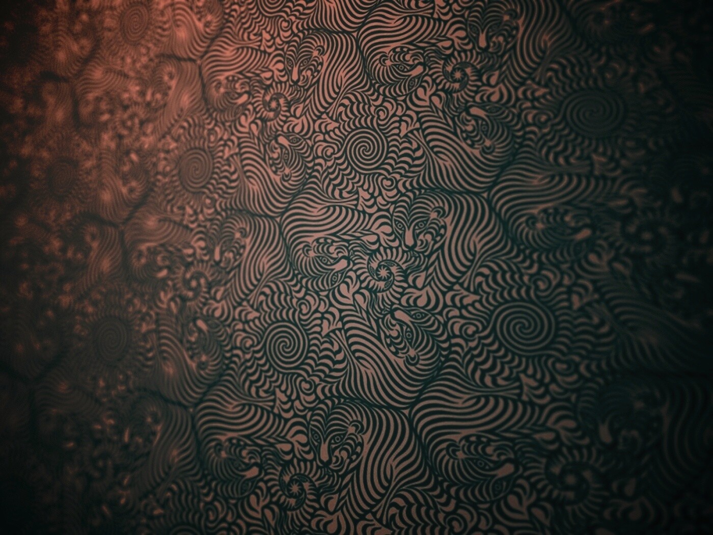 Узор с тиграми обои