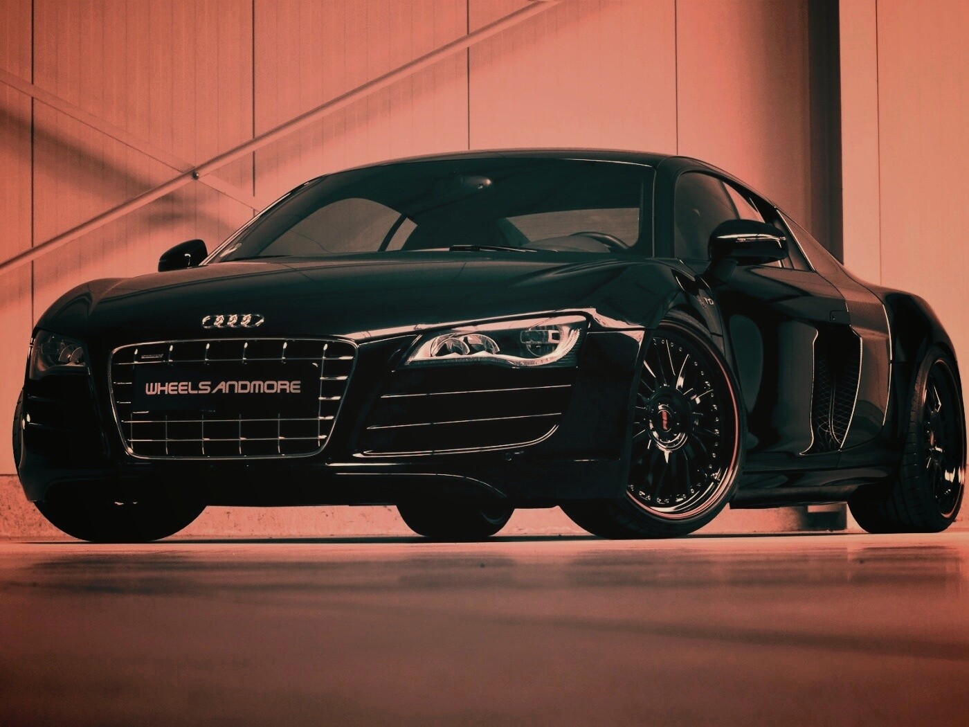 Audi черного цвета обои