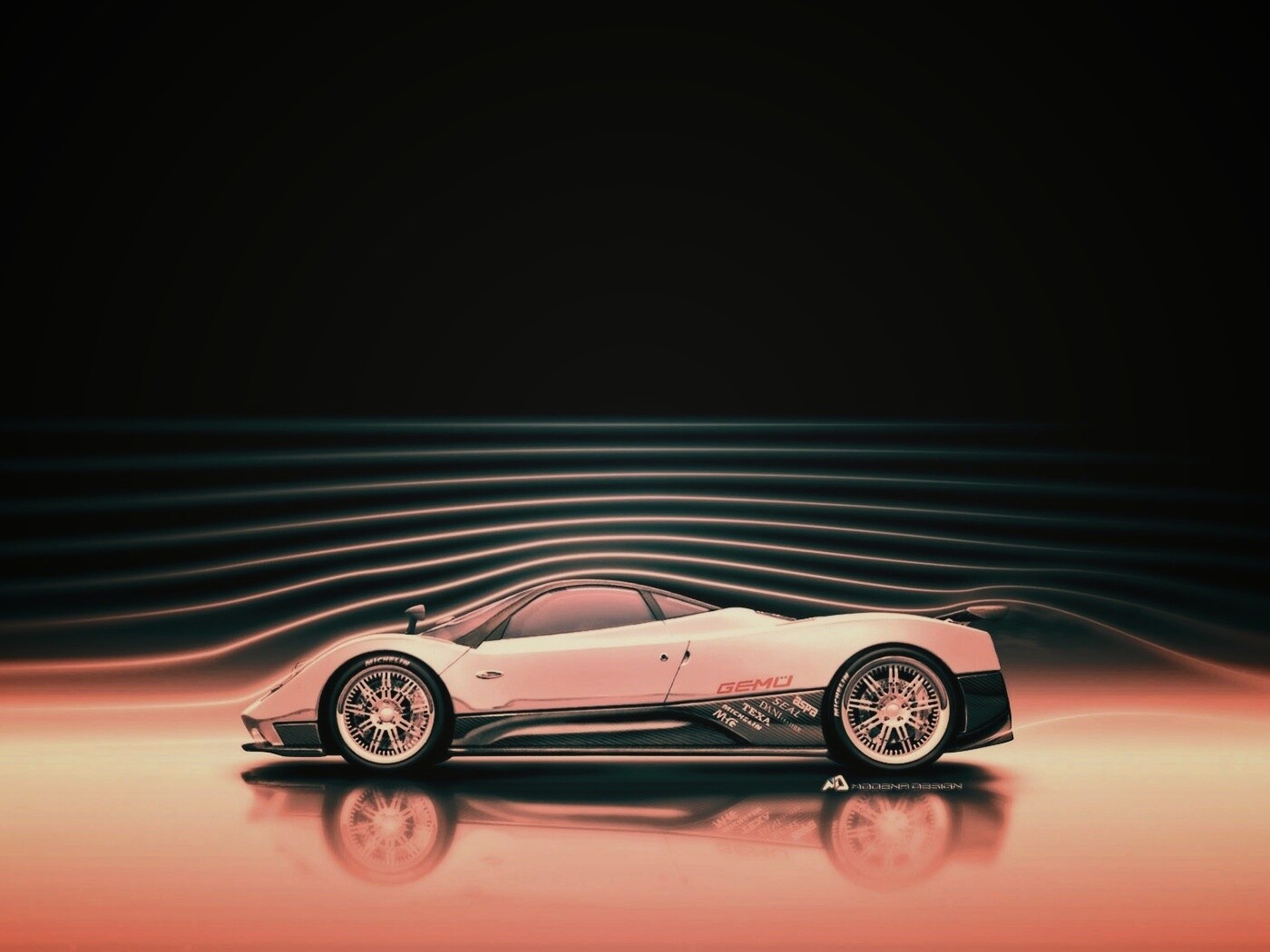 Аэродинамика Pagani Zonda обои