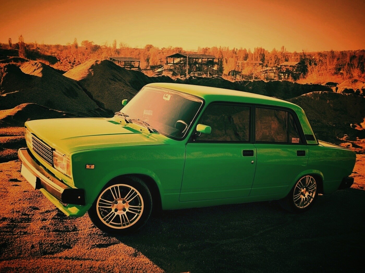 Кислотные жигули обои