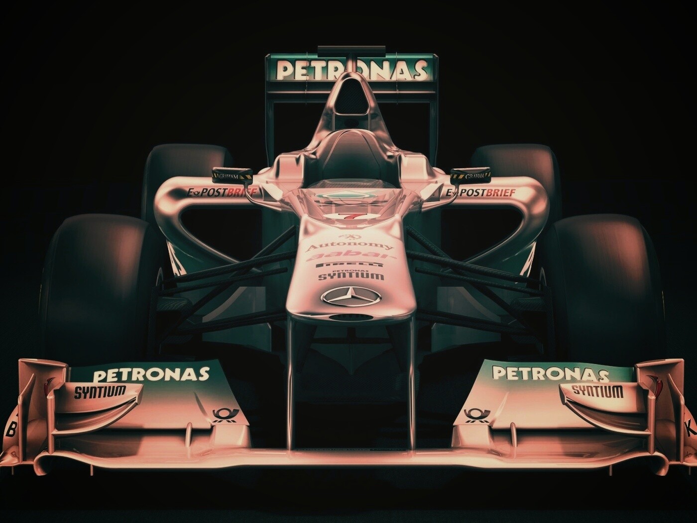 Болид Мерседес обои