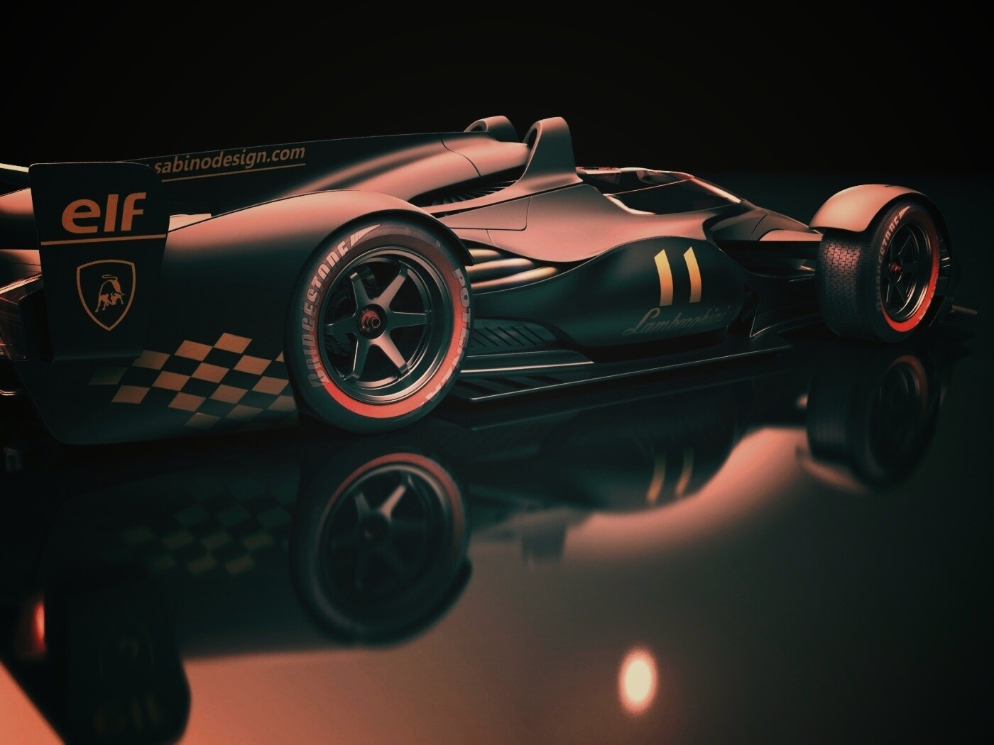 Болид Lamborghini обои