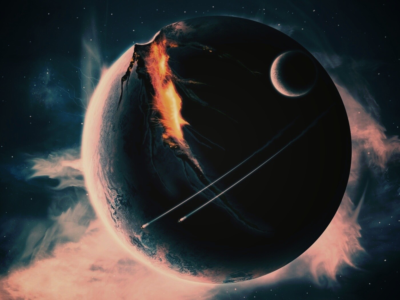 Эвакуация с гибнущей планеты обои