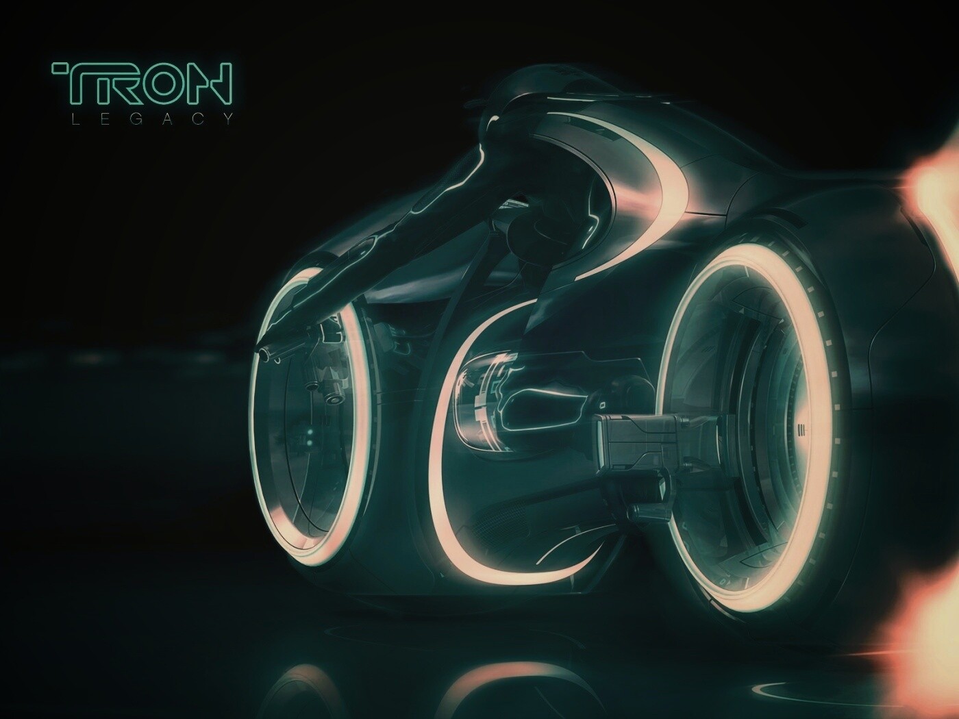 Светоцикл из TRON обои