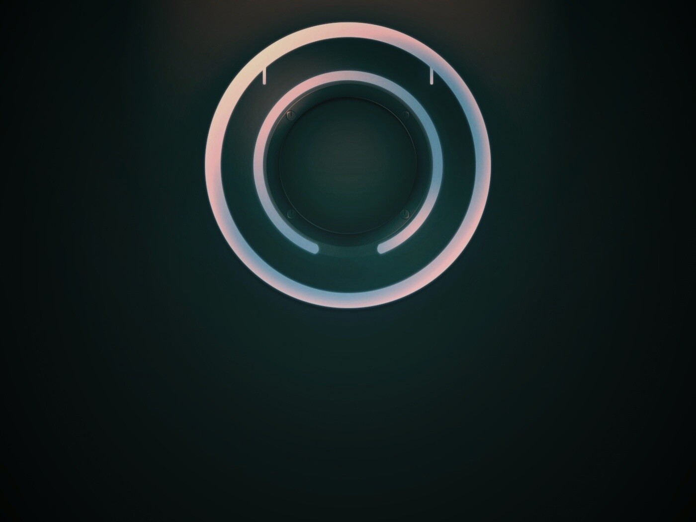 Диск из Tron на черном фоне обои