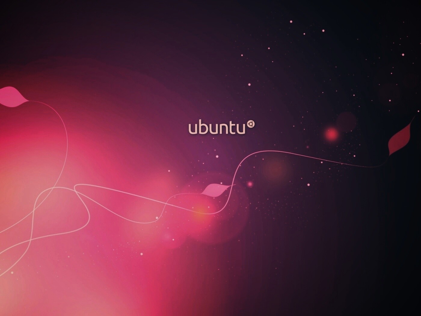 Сиреневые обои Ubuntu обои