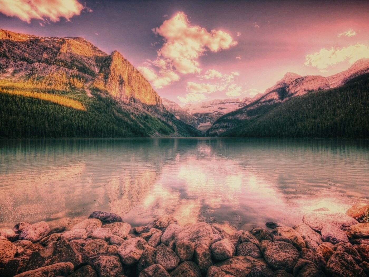 Горное озеро обои