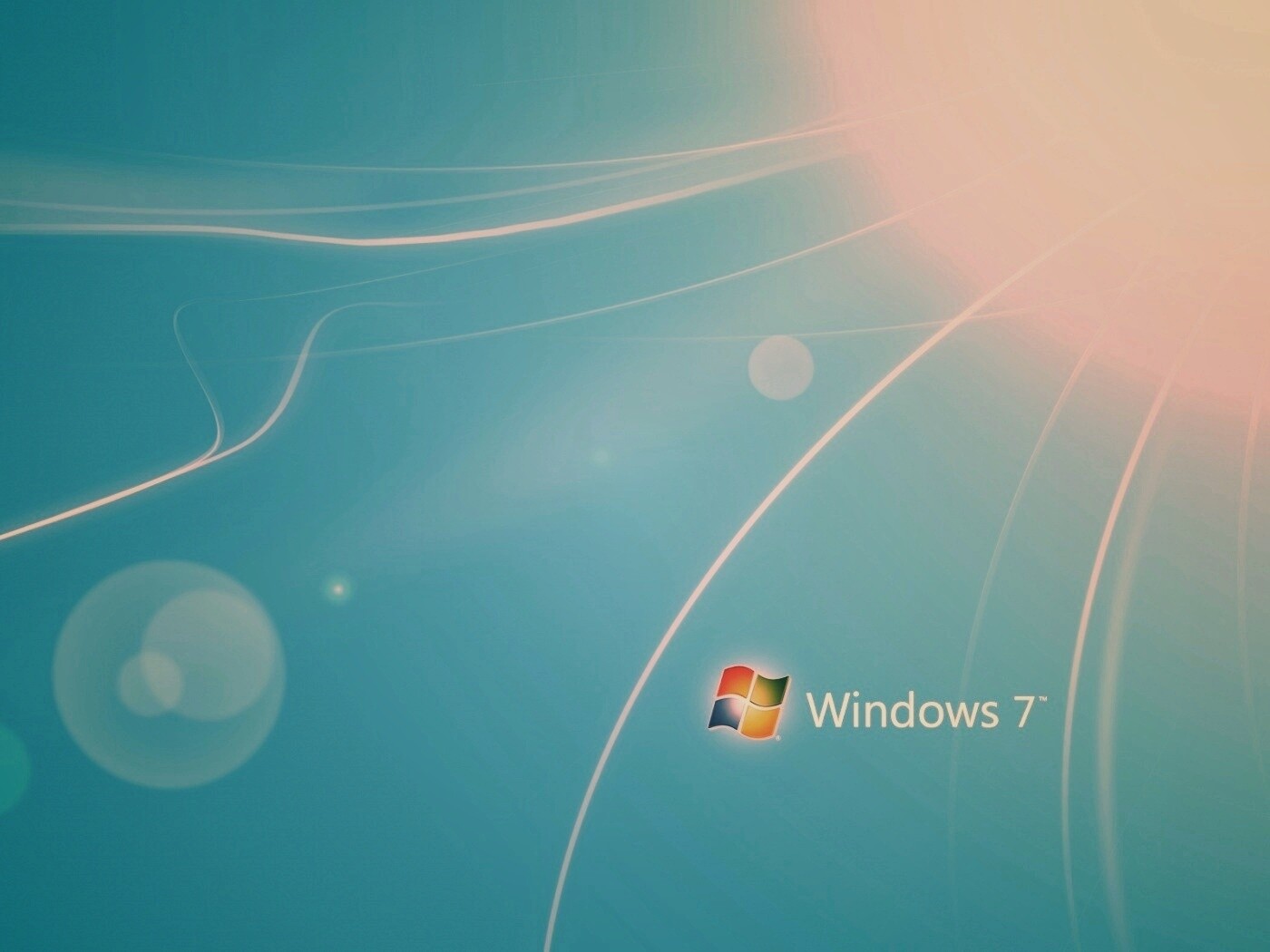 Голубые обои Windows 7 обои