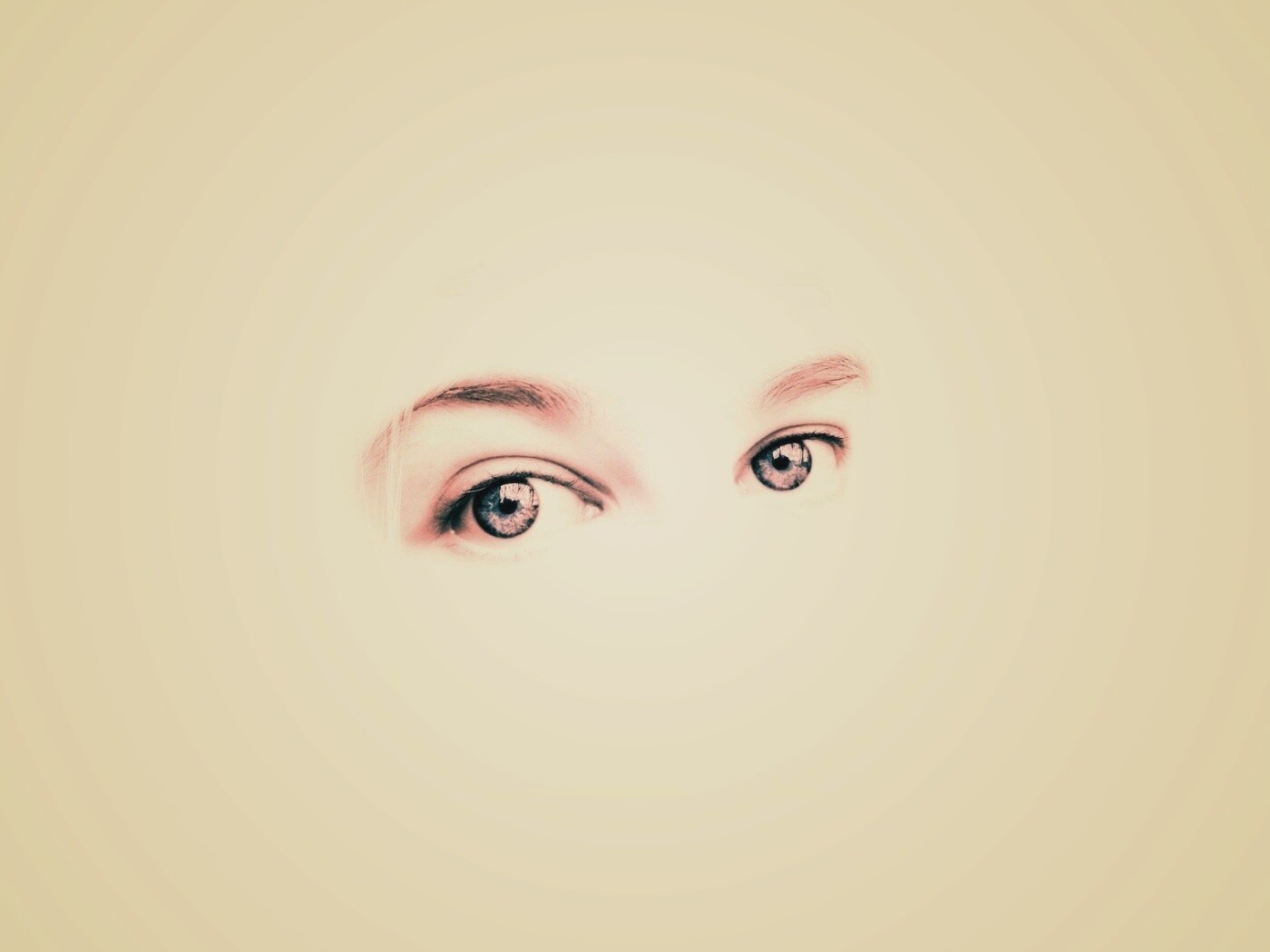 Глаза на белом фоне обои