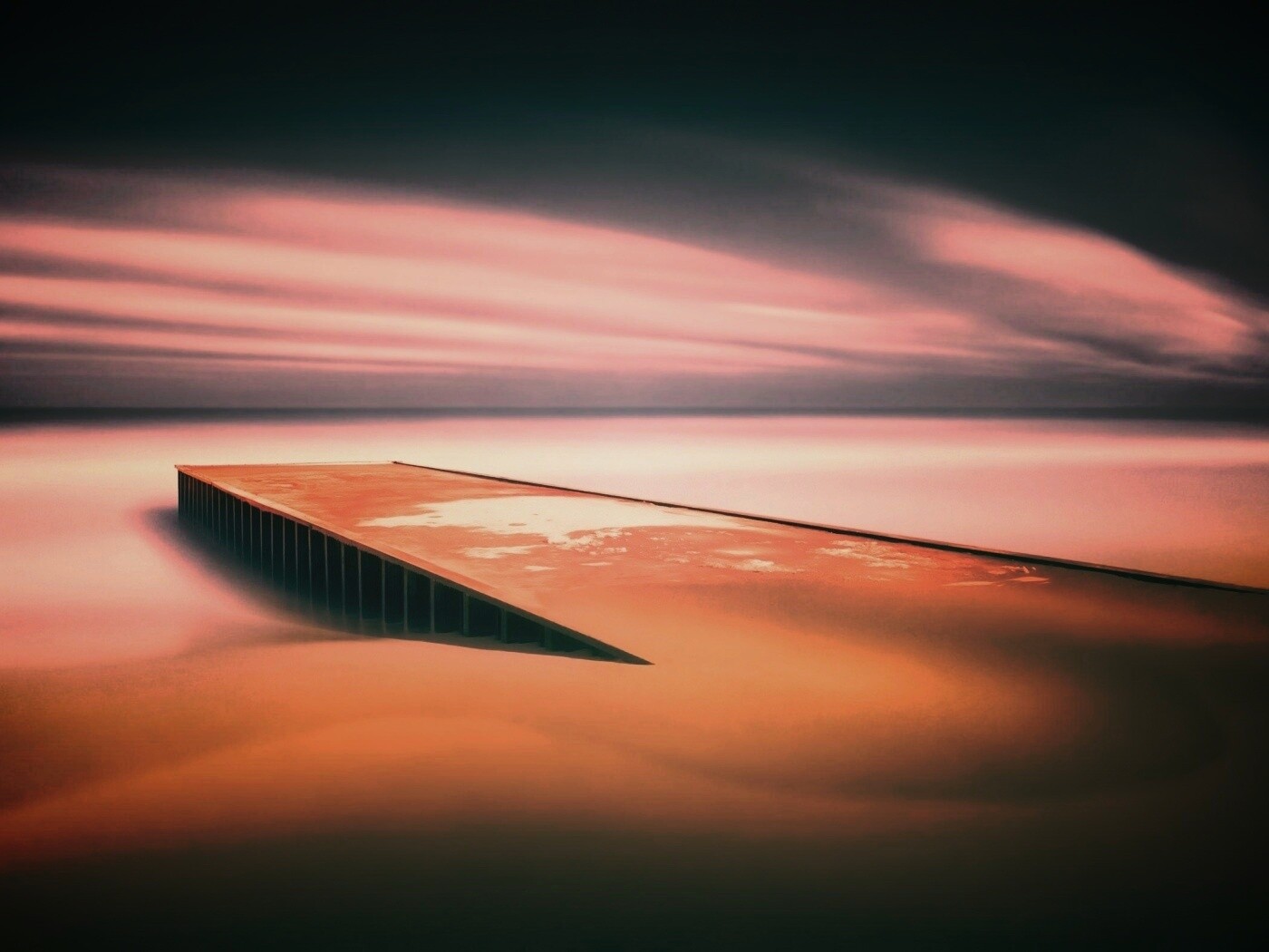 Пирс на пляже обои