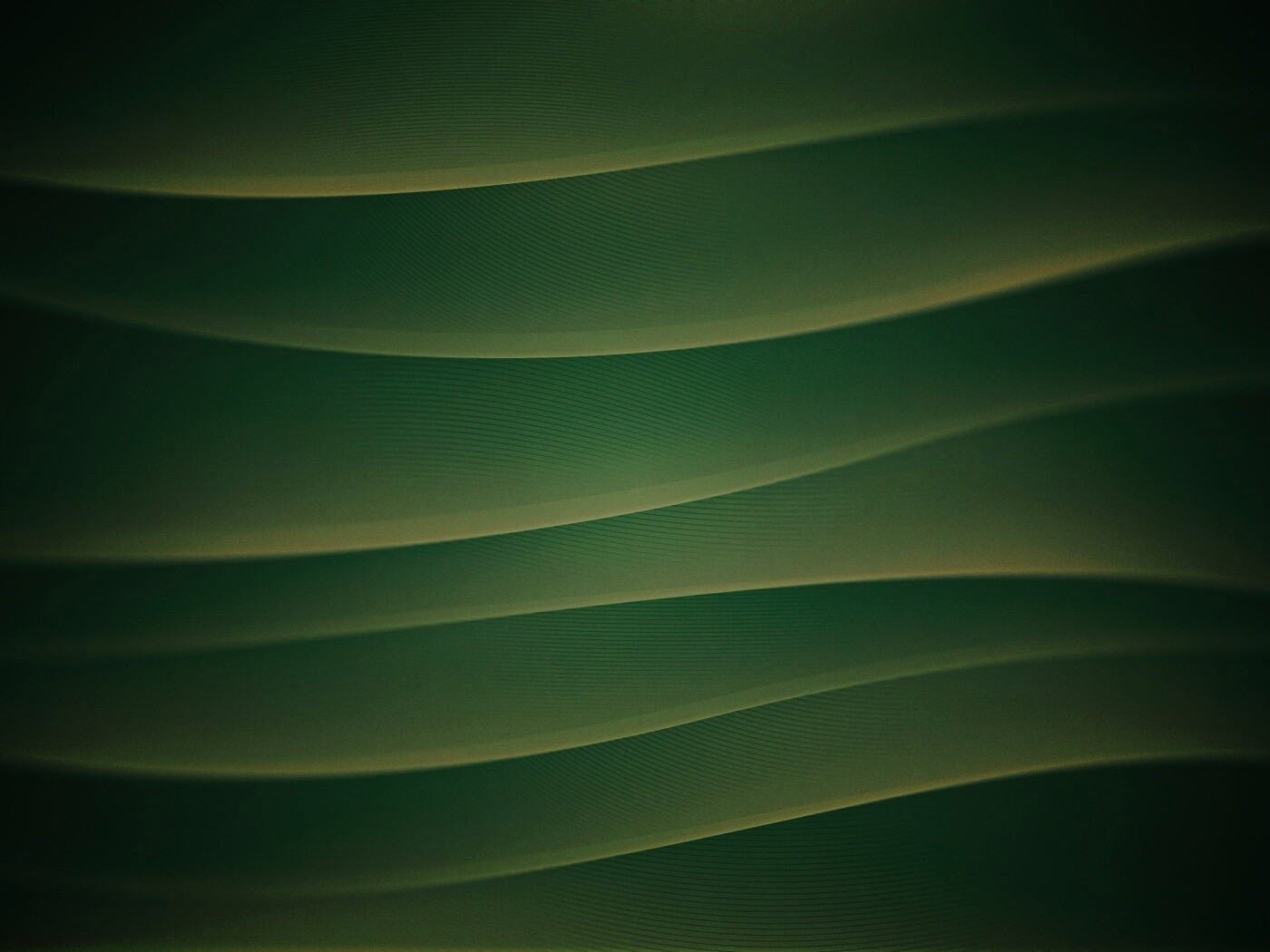 Зелёные горизонтальные волны обои