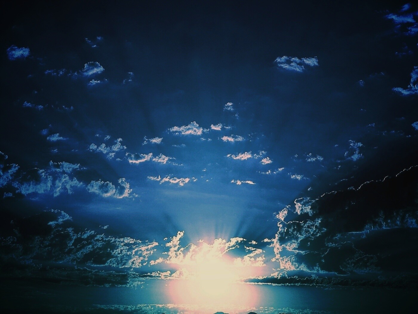 Ночное фантастическое небо обои