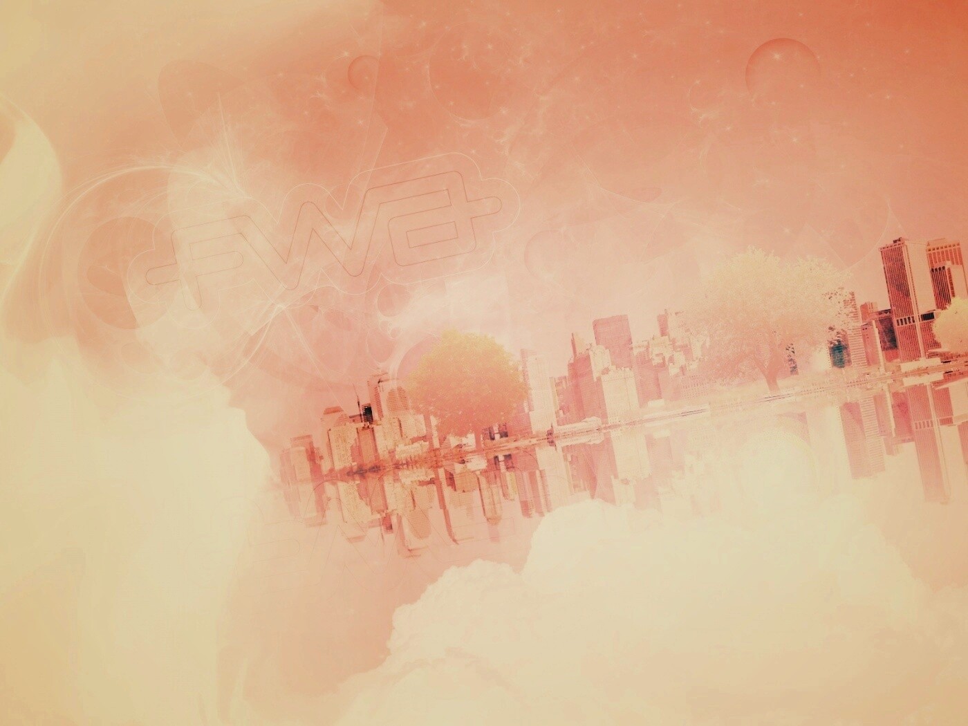 Абстрактный город обои