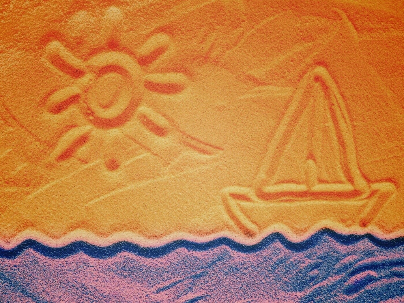 Рисунки на песке обои