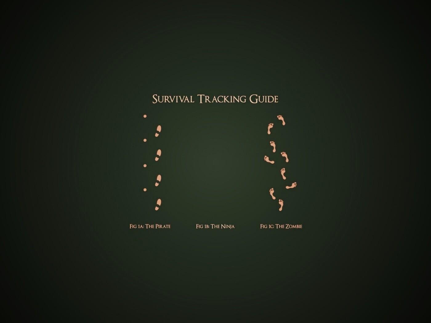 Следы: Пират, Ниндзя, Зомби обои