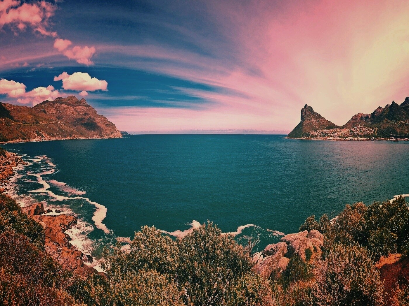 Красивая бухта обои