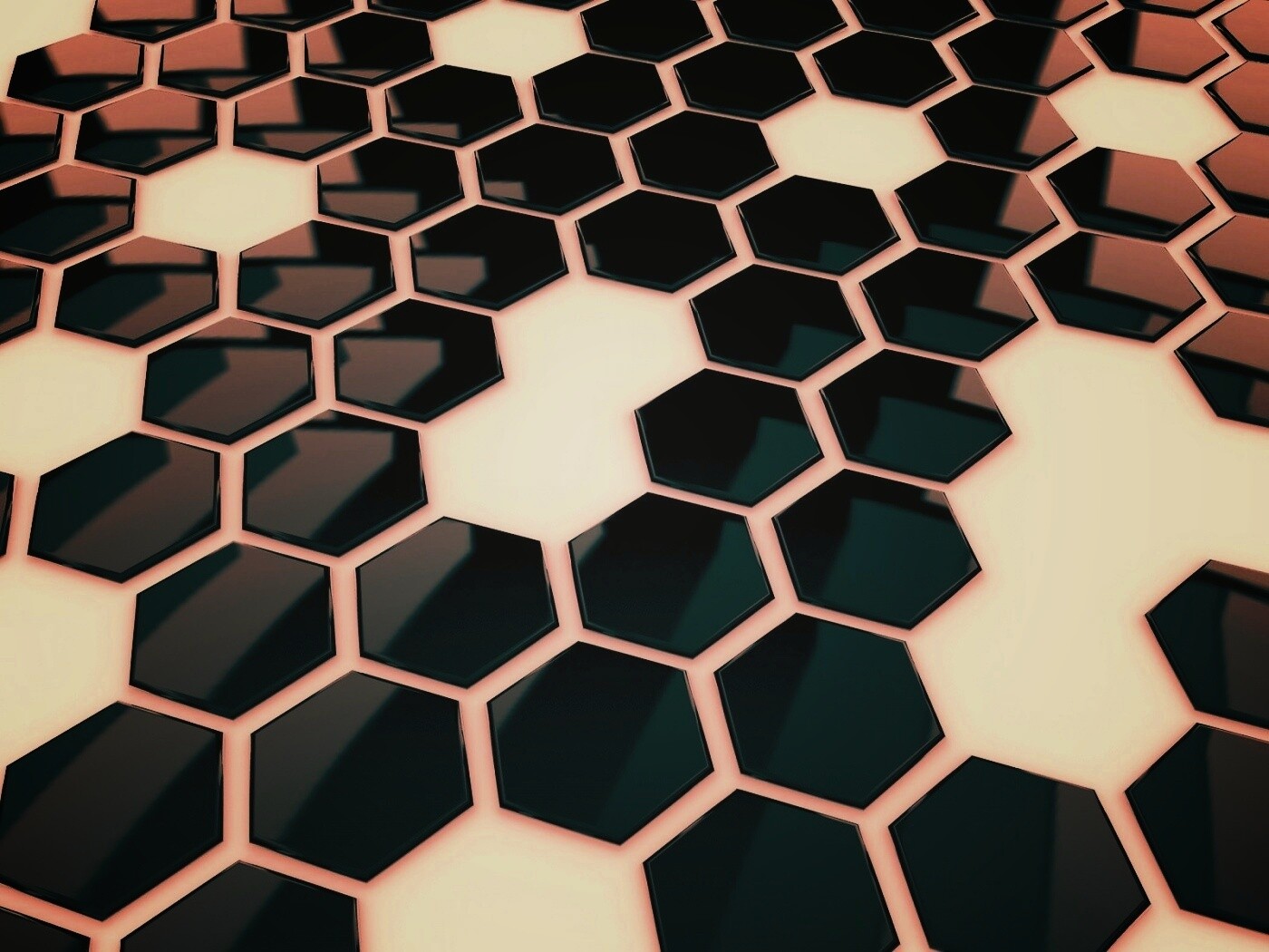 Мозаика из шестигранников обои