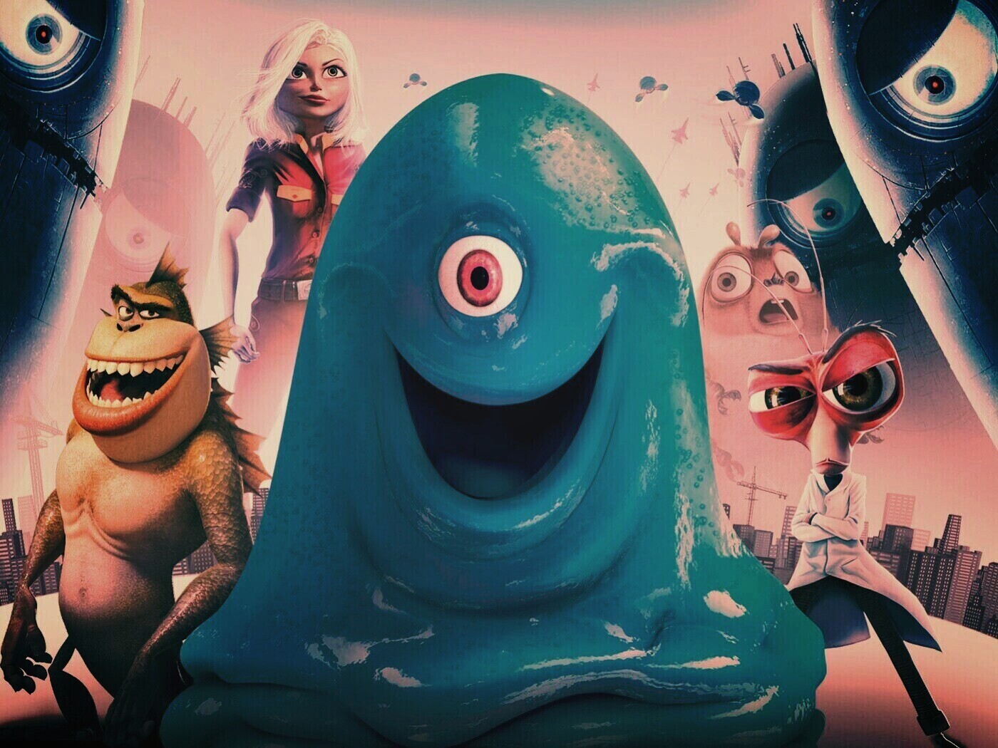 Монстры против пришельцев обои