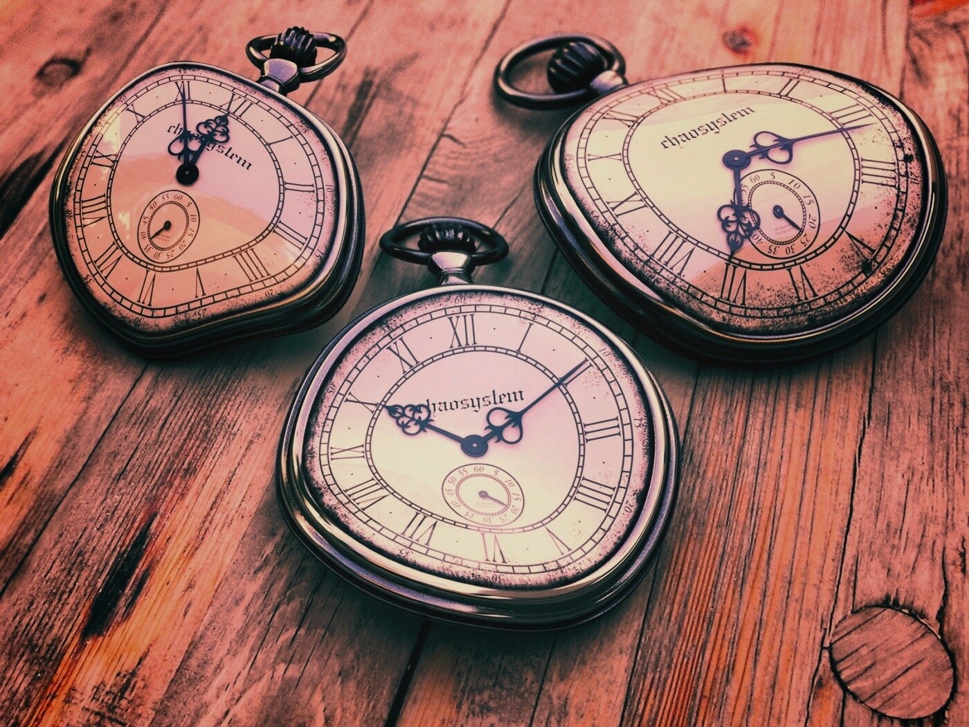 Изогнутые часы обои