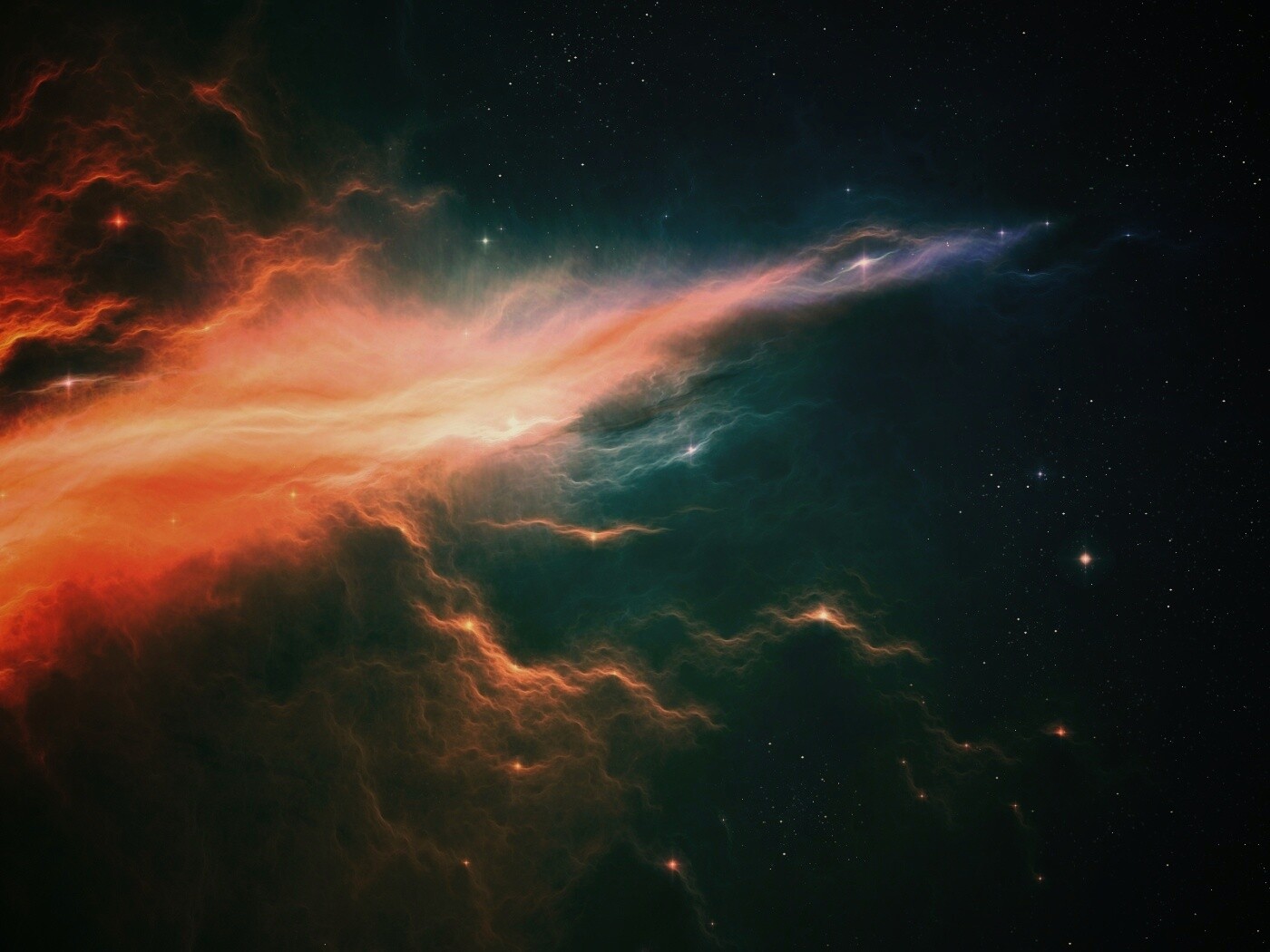 Туманность в глубинах космоса обои
