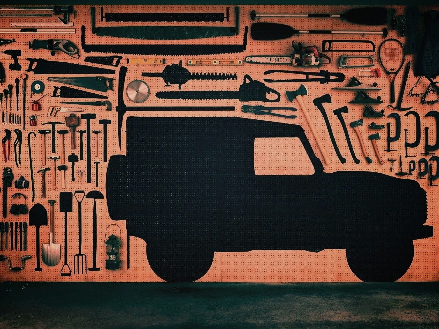 Типичный гараж обои