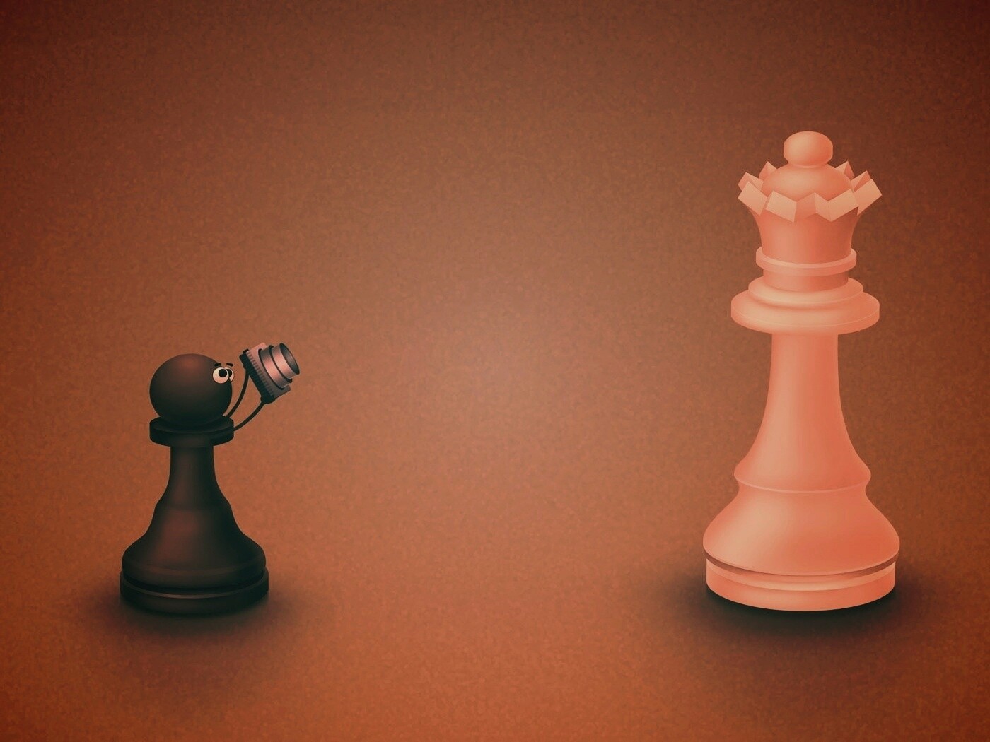 Пешка фотографирует короля обои