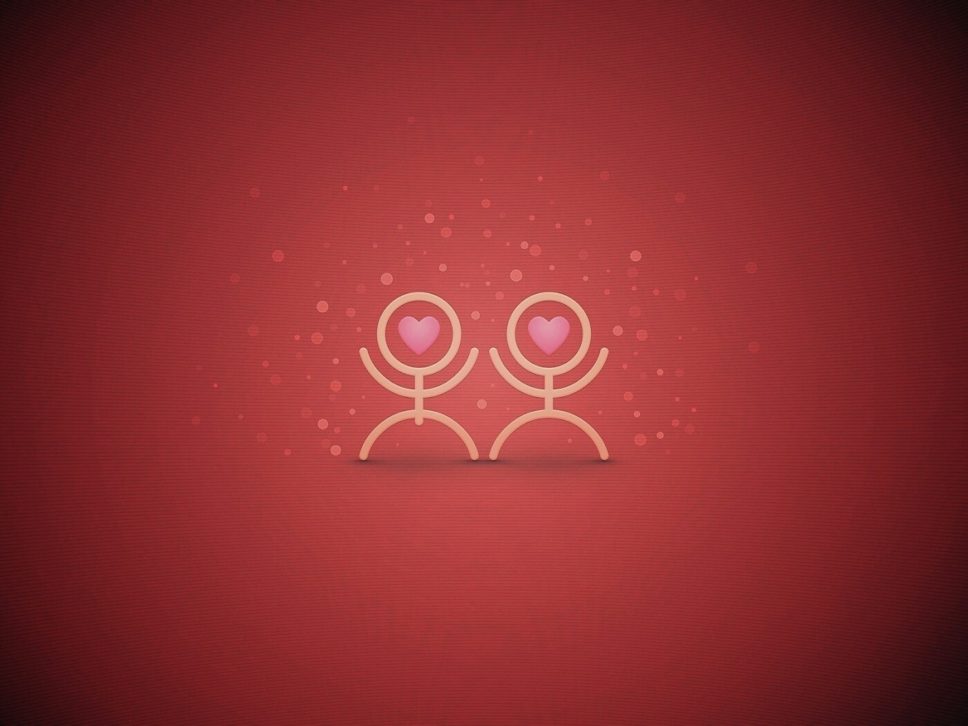 Влюблённые человечки обои