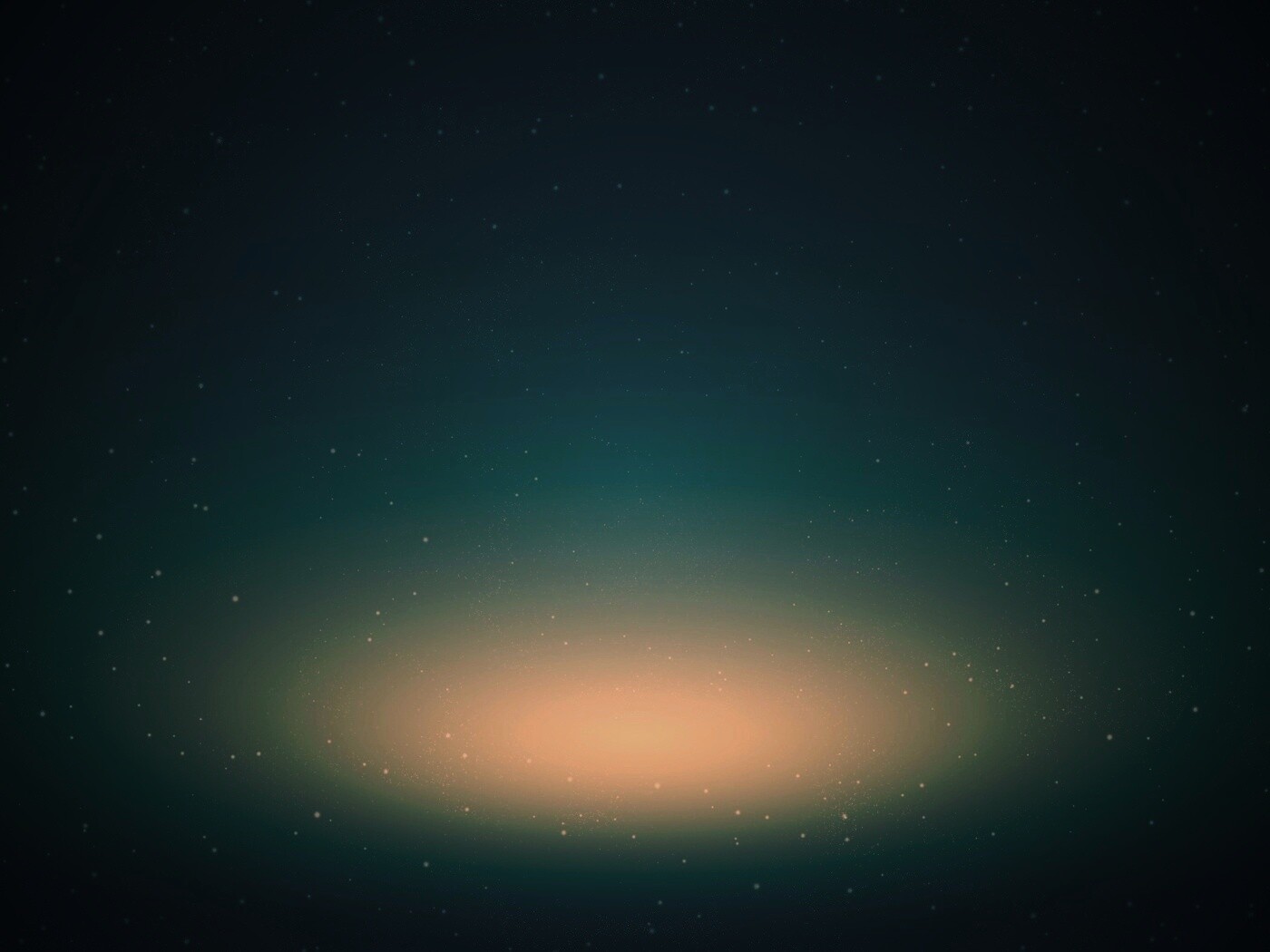 Свечение в ночном небе обои