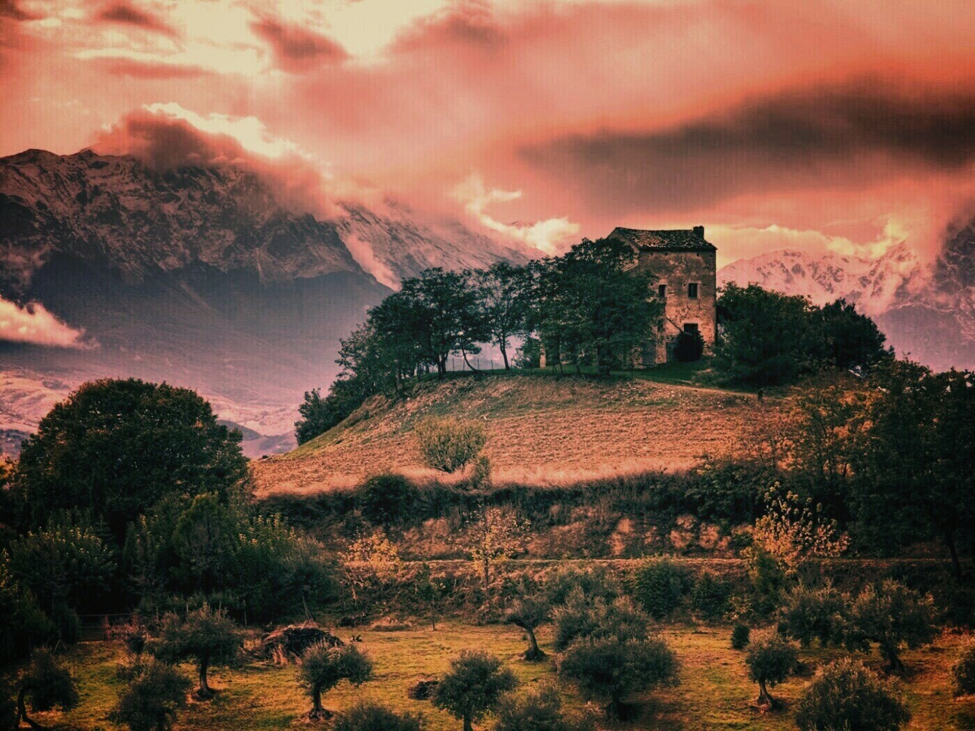 Горный пейзаж обои