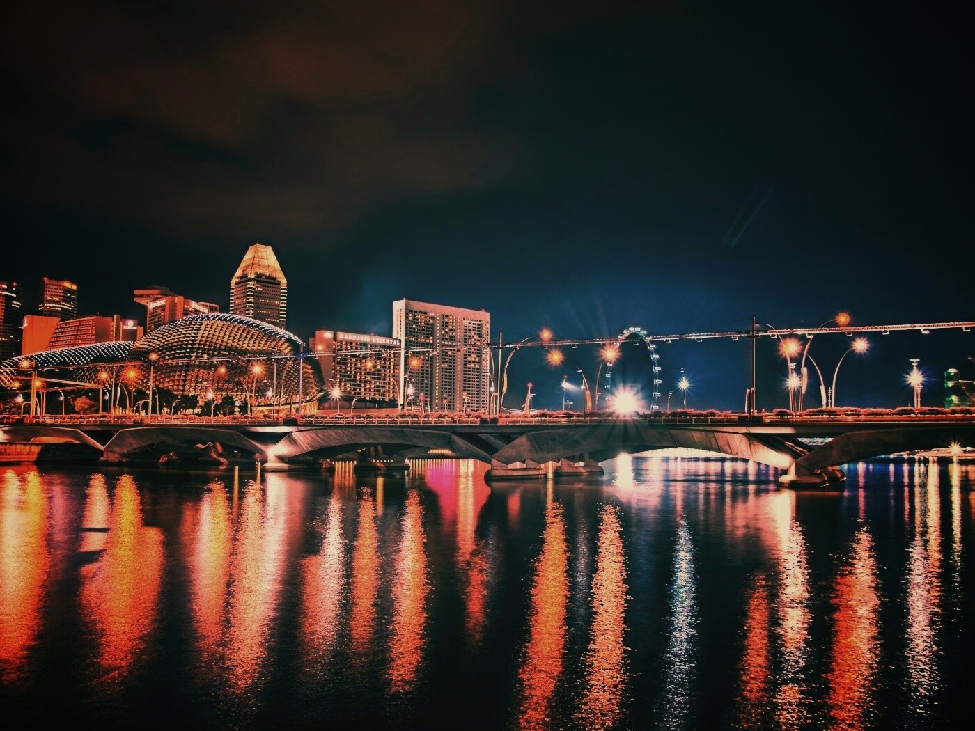 Ночной город обои