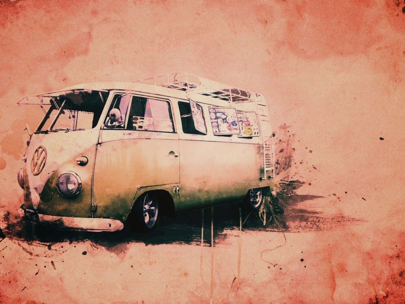 Фольксваген 56 года - лучший фургон для путешествий обои