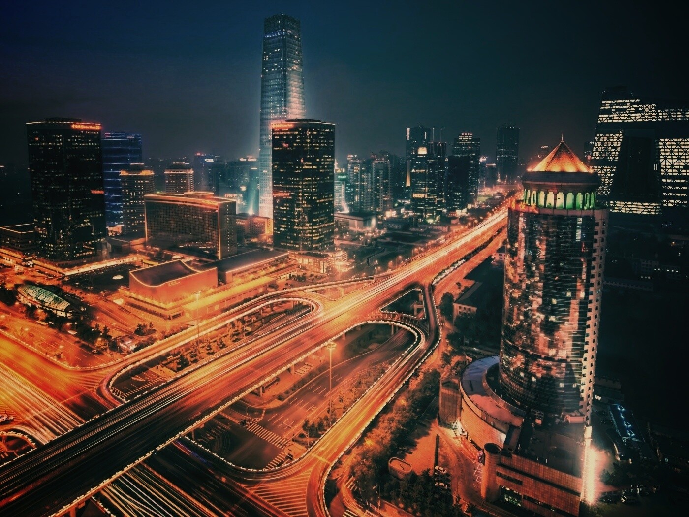 Городская развязка обои