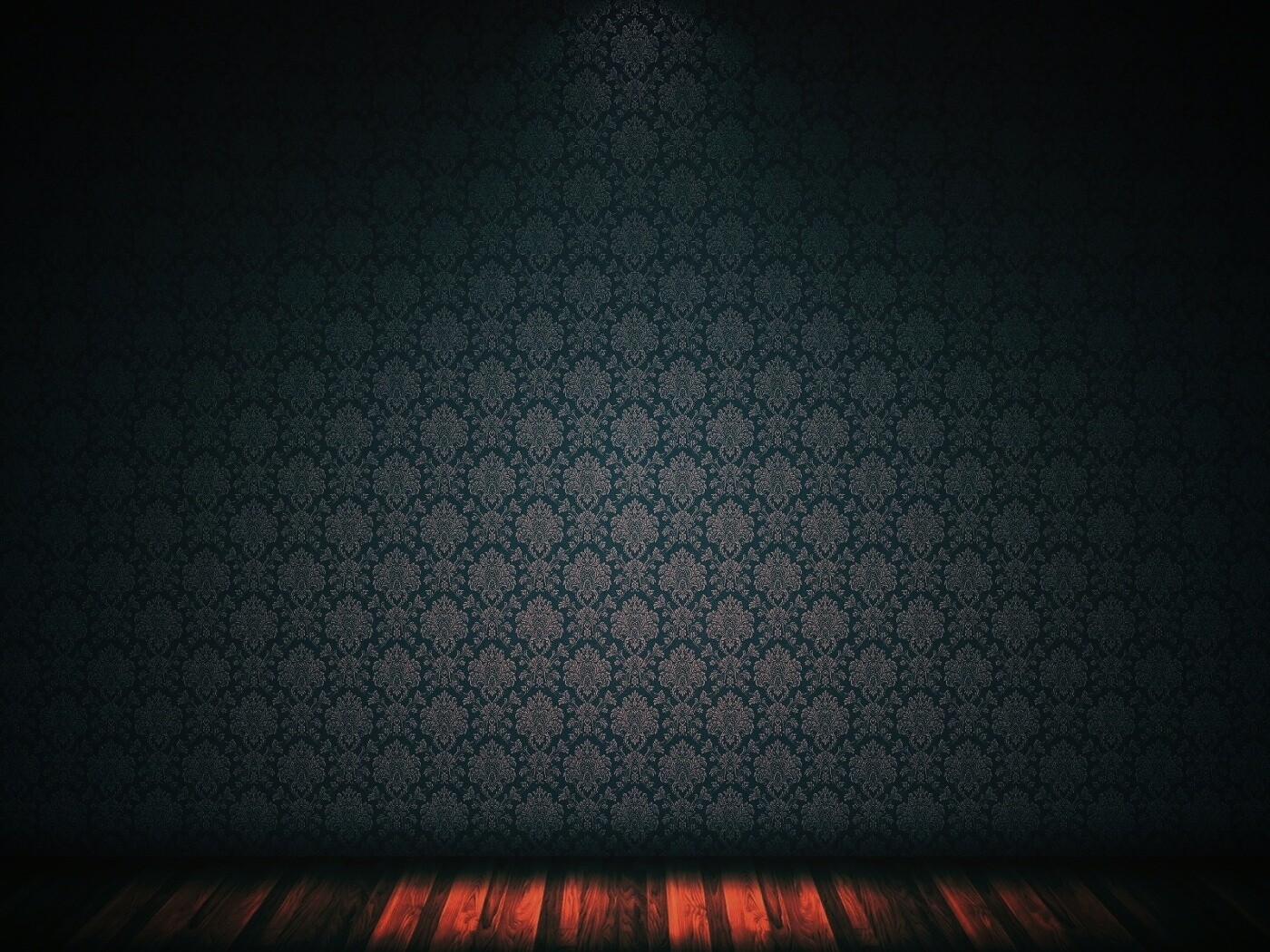 Комната с узорными обоями обои