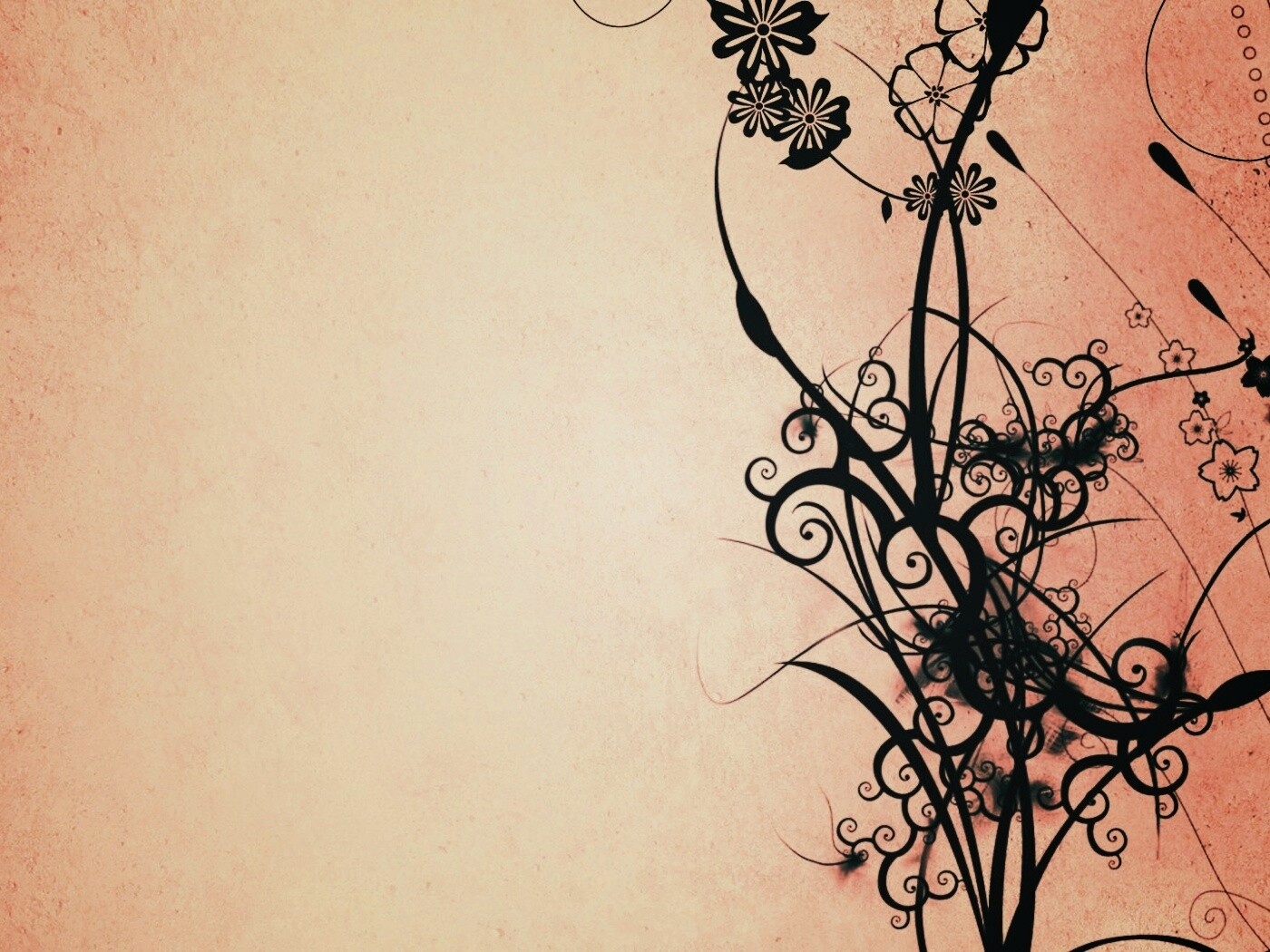 Фон с красивым черным узором обои