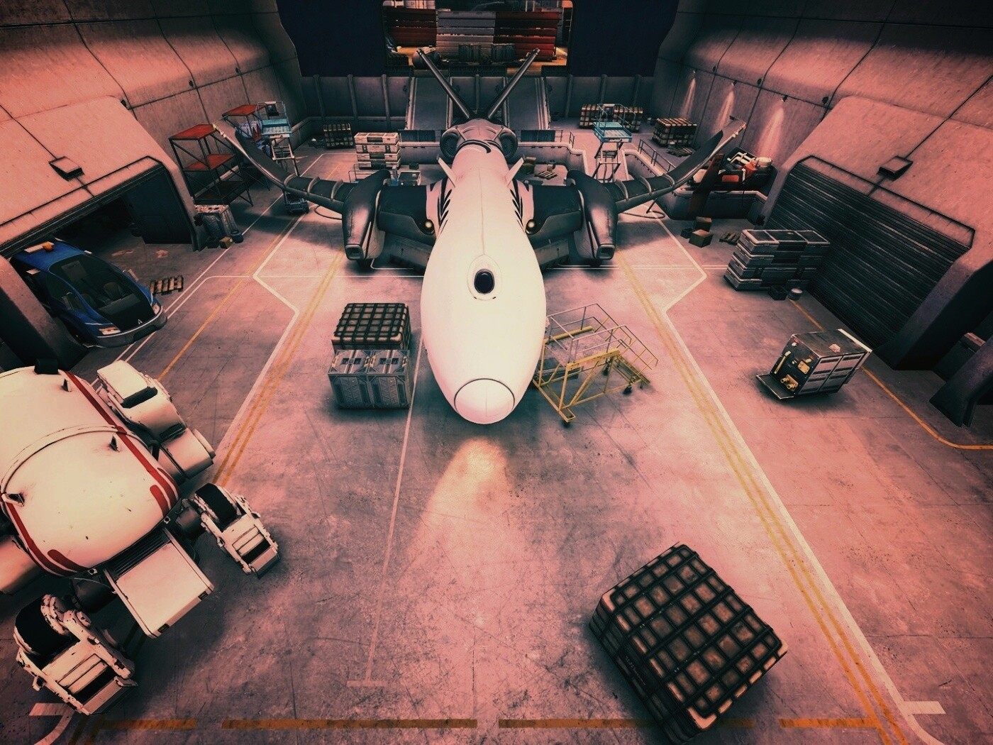 Ангар из игры Brink обои