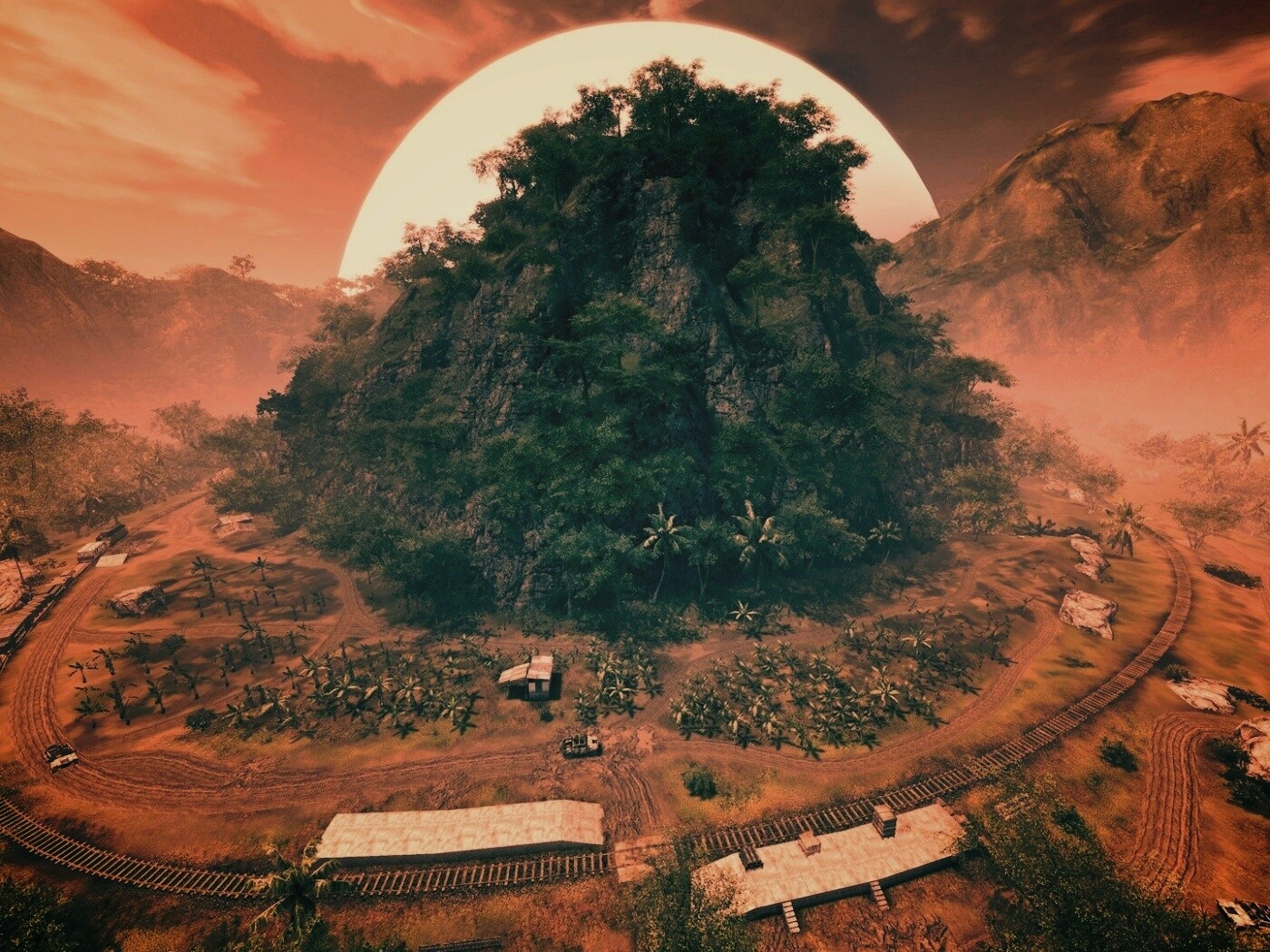 Железная дорога в тропиках из Crysis обои