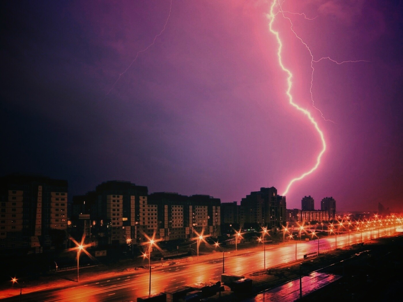 Молния обои