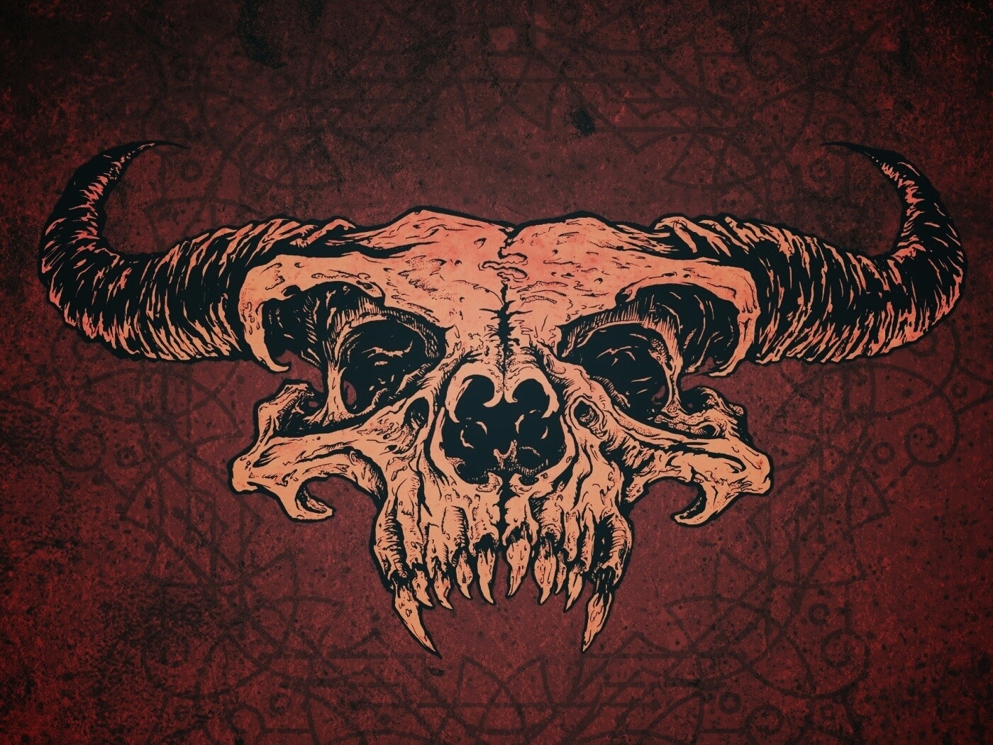 Череп дьявола обои