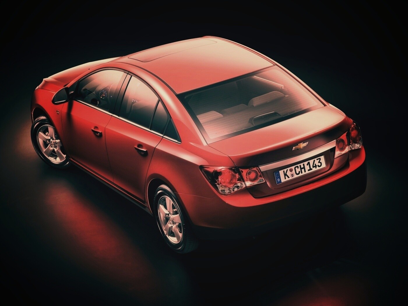 Шевроле Cruze красного цвета обои