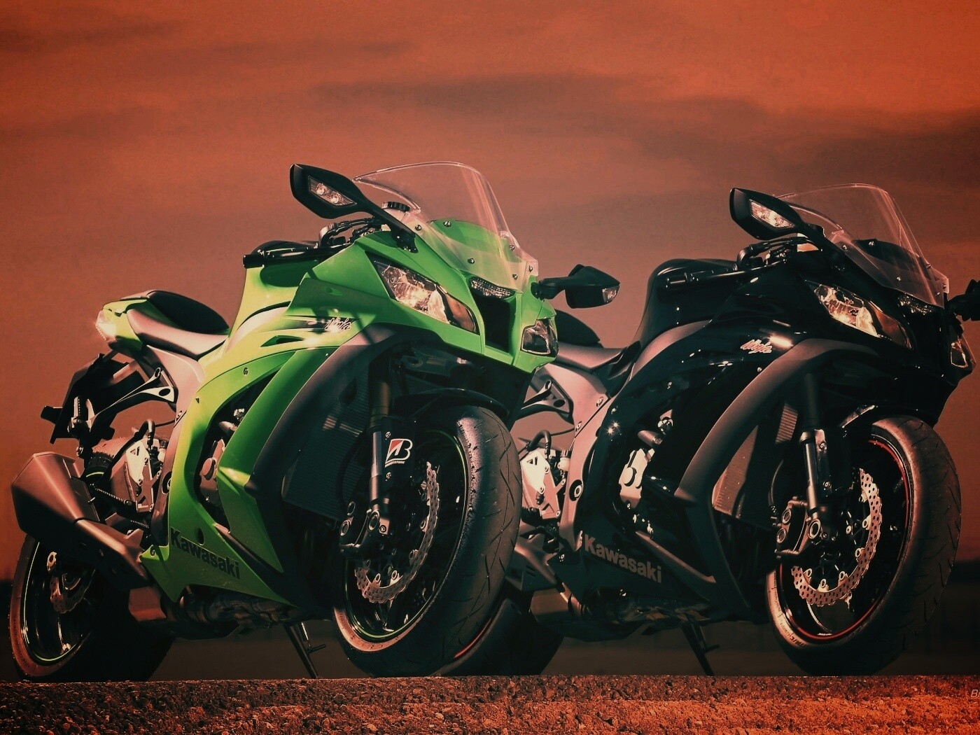 Два Кавасаки обои