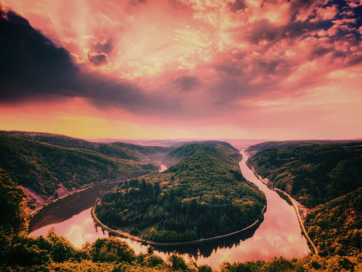 Извилистый каньон обои