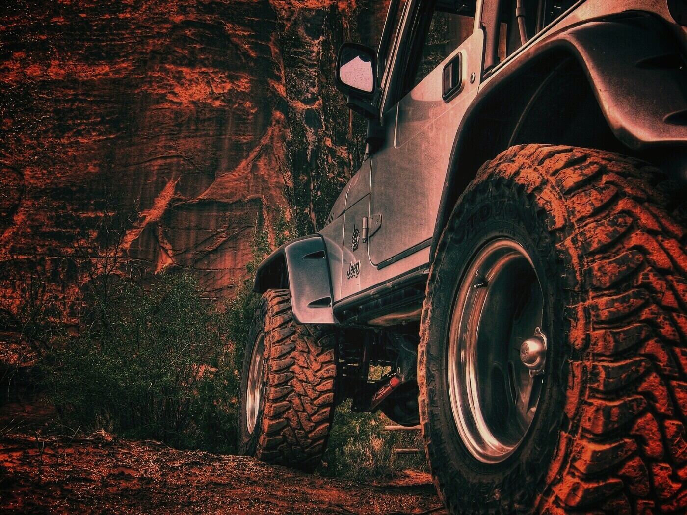 Jeep на бездорожье обои