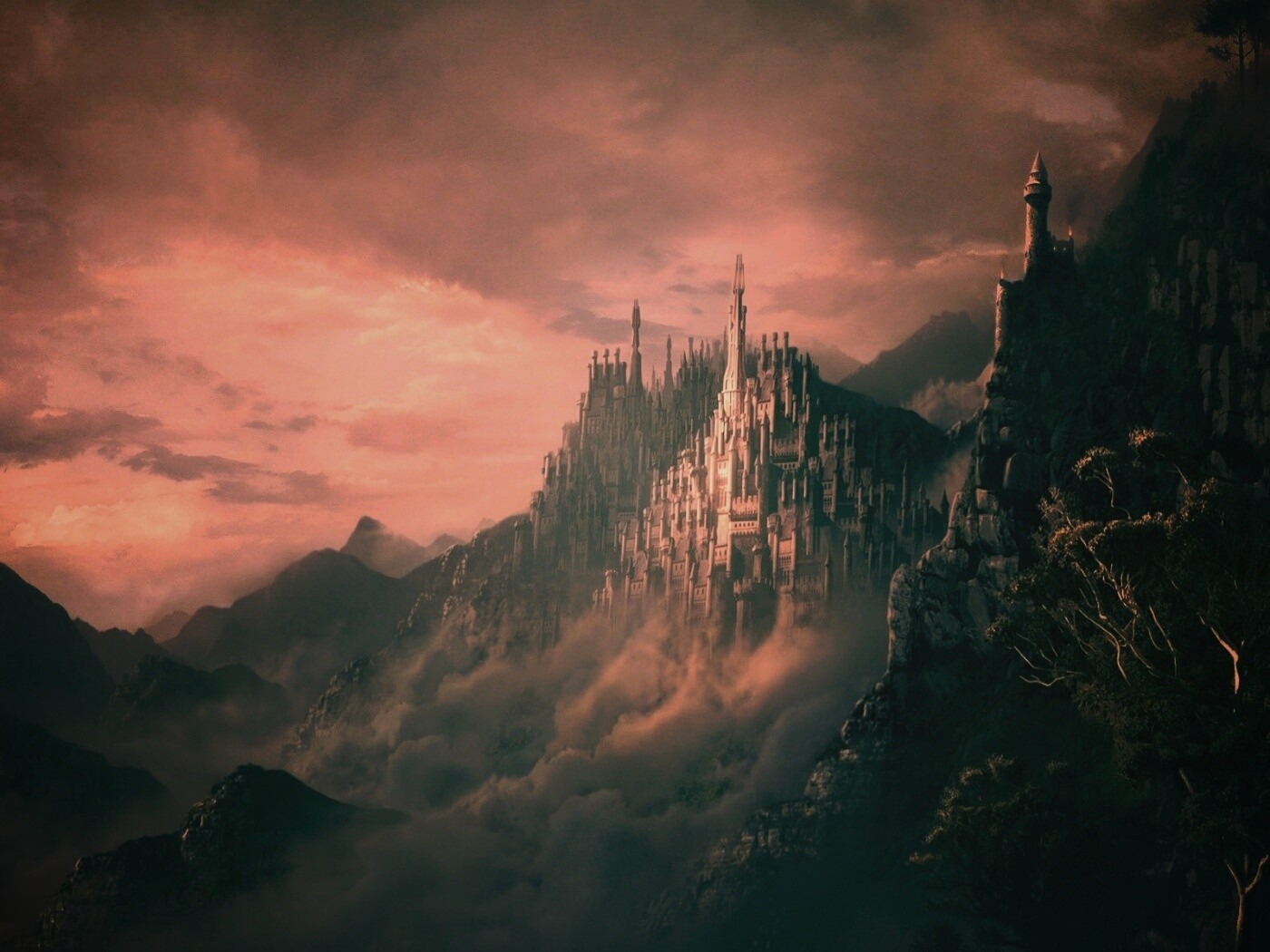 Сказочный город обои