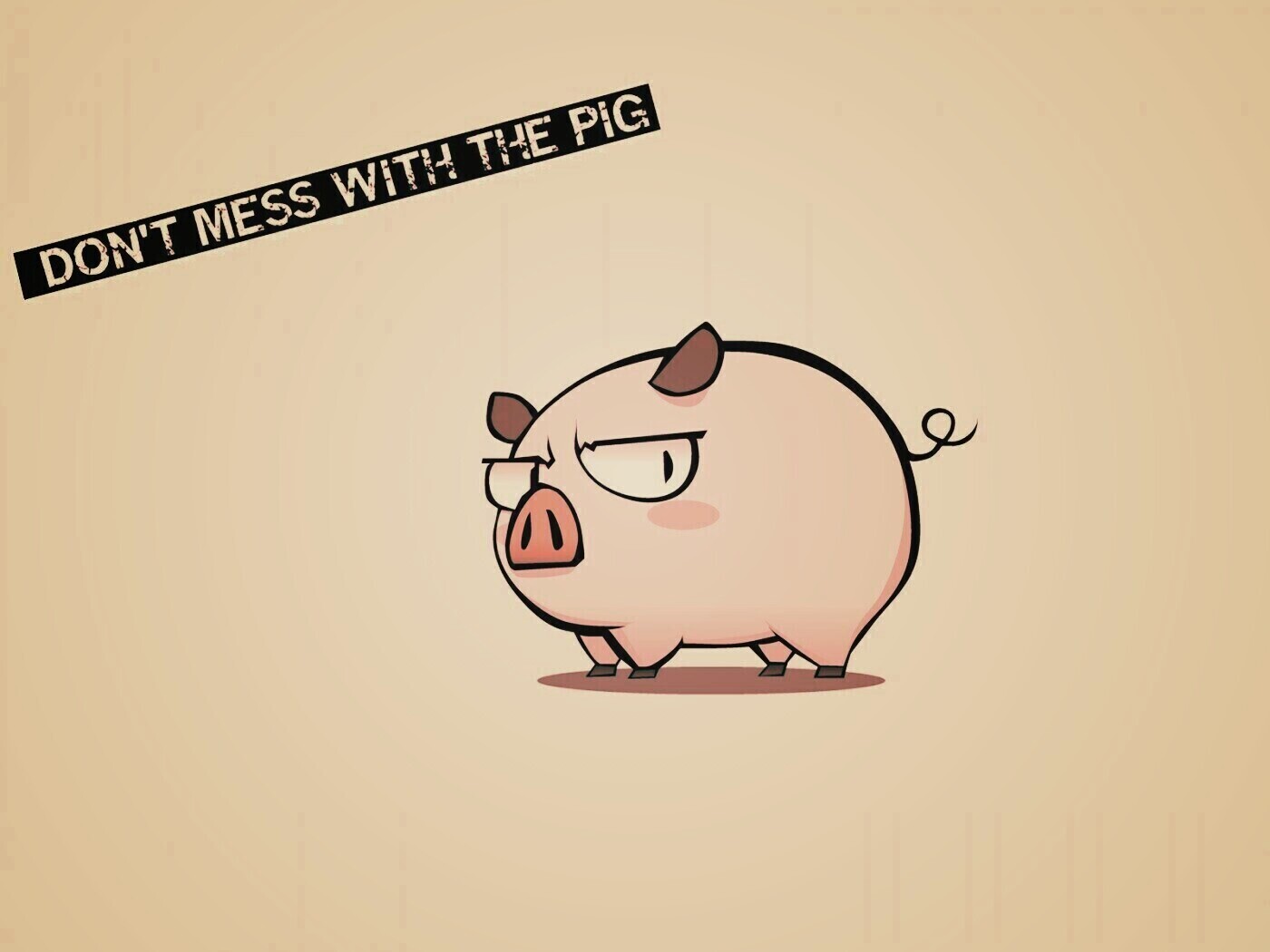 Не путайся со свиньей обои