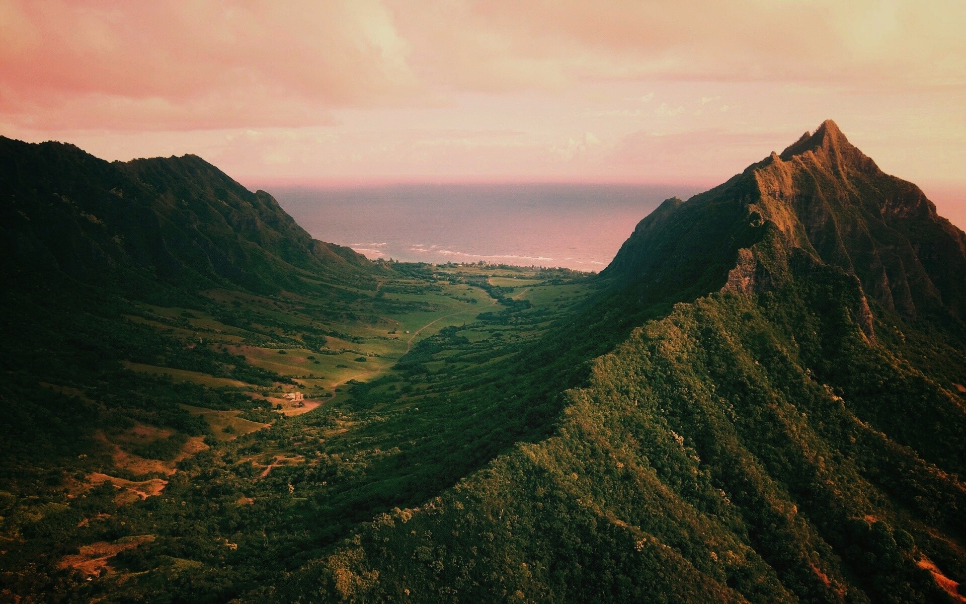 Горный хребет обои